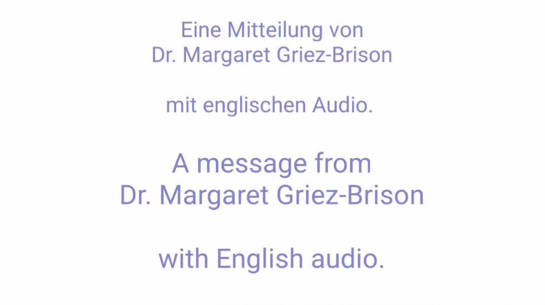 ⁣English version - Dringender Appell von Dr. med. Margareta Griesz Brisson 05.10.20