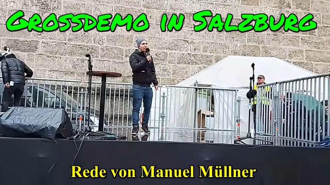 ⁣Rede von Manuel Müllner bei der GROSSDEMO SALZBURG am 13.12.2020
