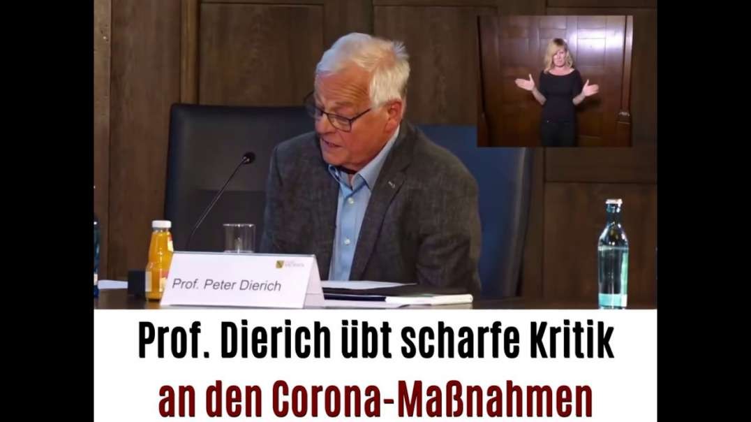 ⁣Prof. Peter Dierich kritisiert die Corona-Maßnahmen scharf