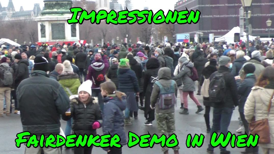 IMPRESSIONEN - Fairdenker Demo am 19. Dezember 2020 in Wien/Heldenplatz