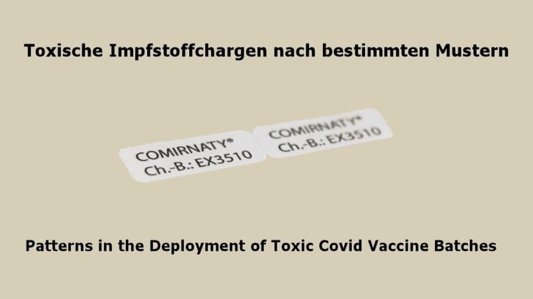 Toxische Impfstoffchargen nach bestimmten Mustern