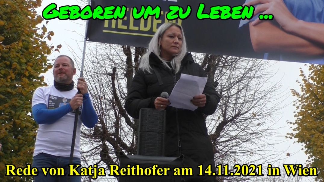 GEBOREN UM ZU LEBEN: Rede von Katja Reithofer am 14.11.2021 in Wien/Ballhausplatz
