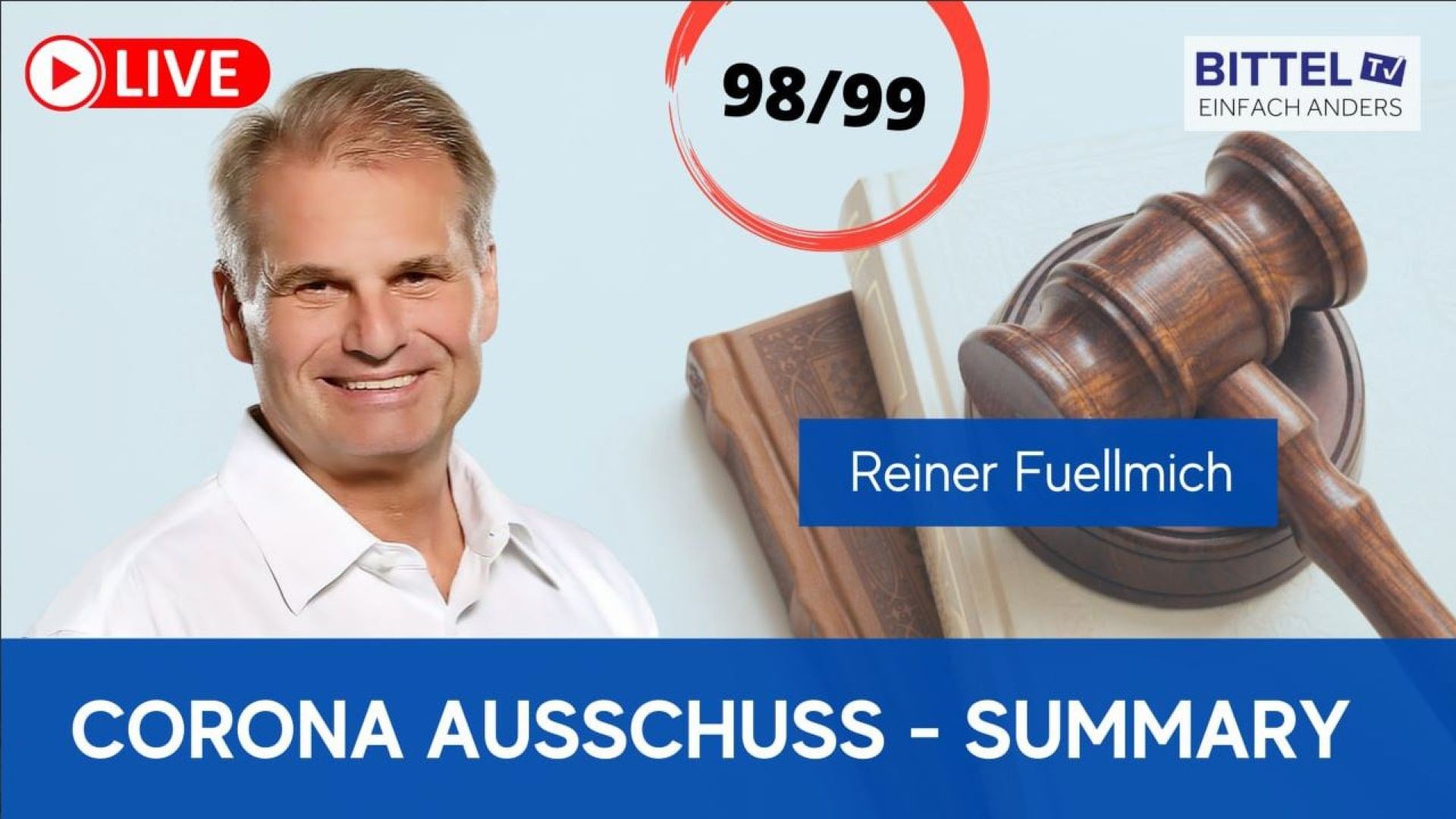 ⁣Reiner Füllmich - Corona Ausschuss Sitzung 98+99 - 10.04.22