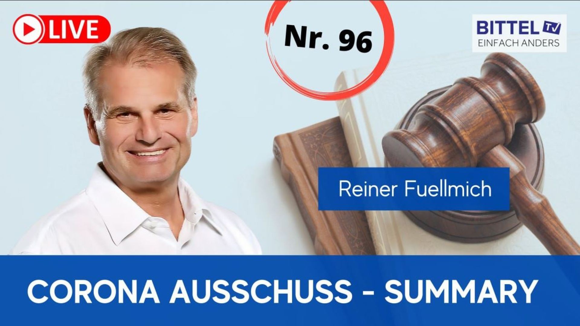 ⁣Reiner Füllmich - Corona Ausschuss Sitzung 96 - 20.03.22