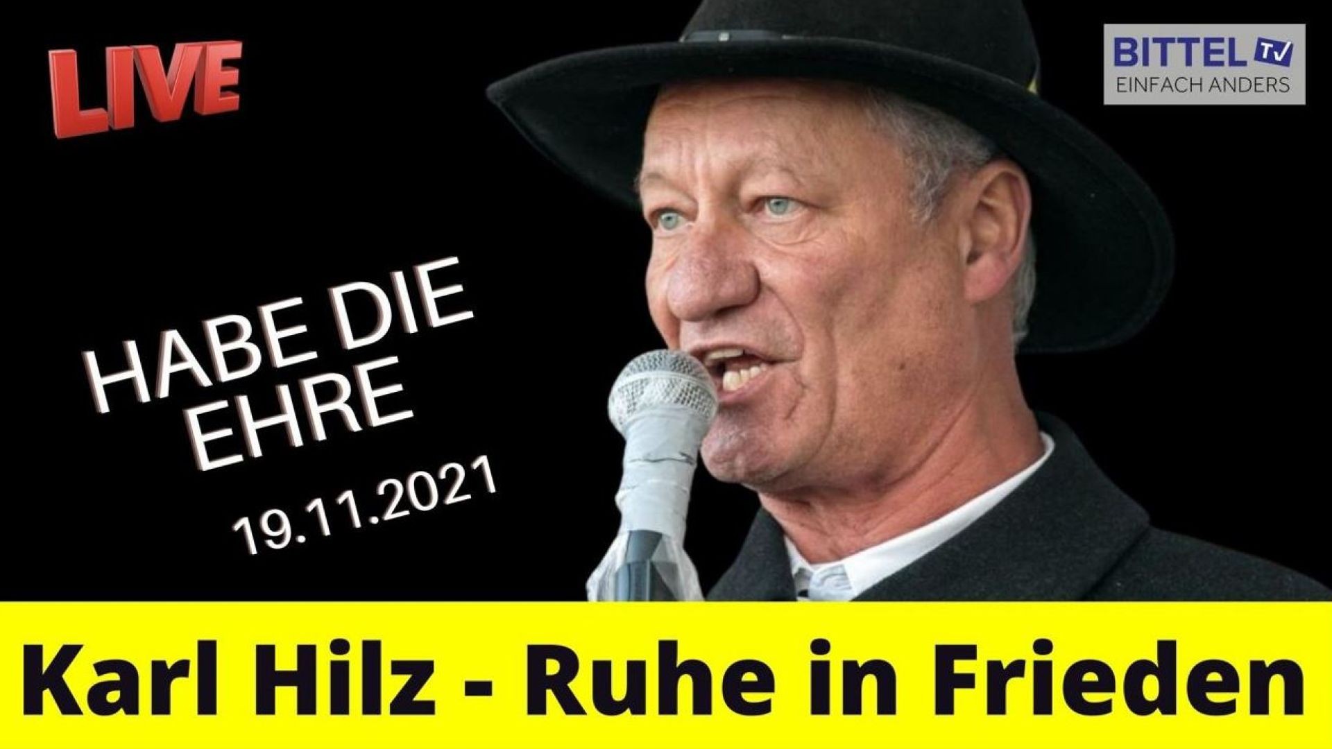 ⁣Karl Hilz - Ruhe in Frieden - 24.11.21