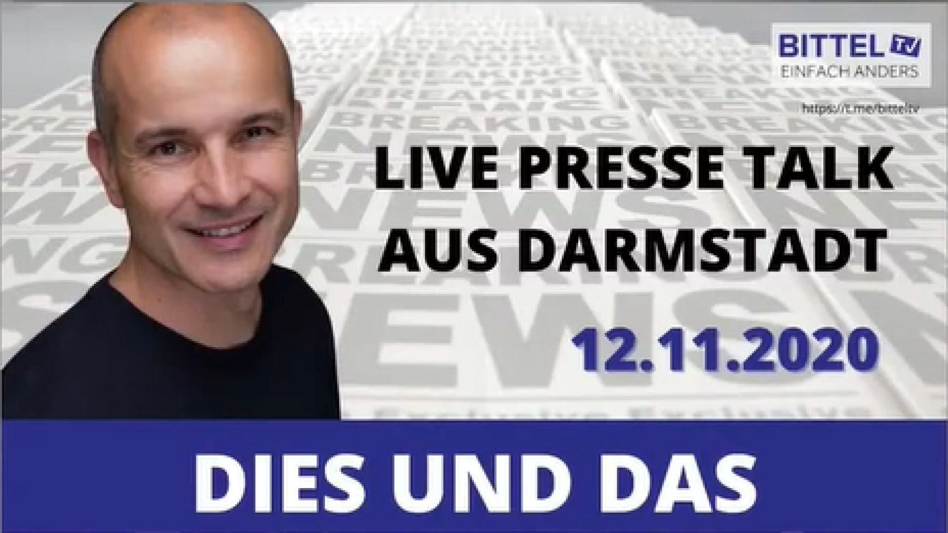 ⁣Dies und Das - Presse Talk aus Darmstadt - 12.11.2020