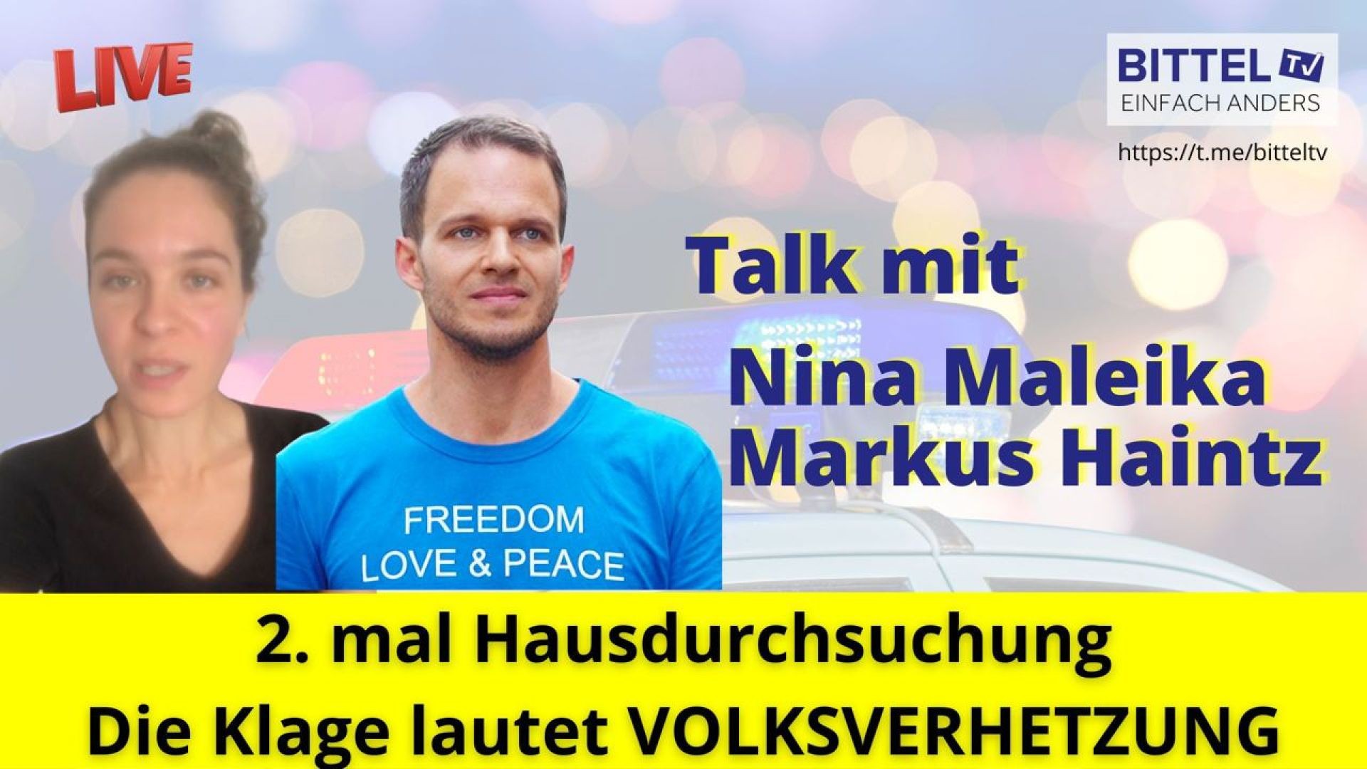 Nina Maleika und Markus Haintz - Hausdurchsuchung - Klage Volksverhetzung - 19.06.22