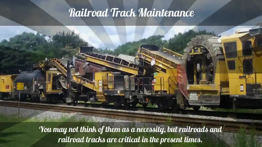 ⁣Railroad Track Maintenance