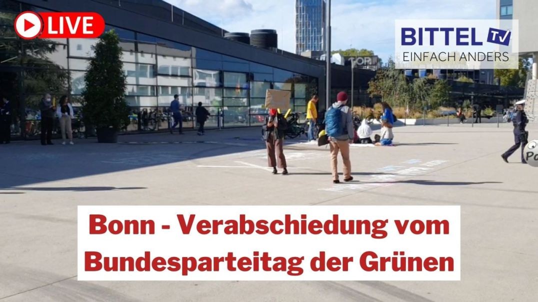⁣Bonn - Verabschiedung vom Bundesparteitag der Grünen - 16.10.22