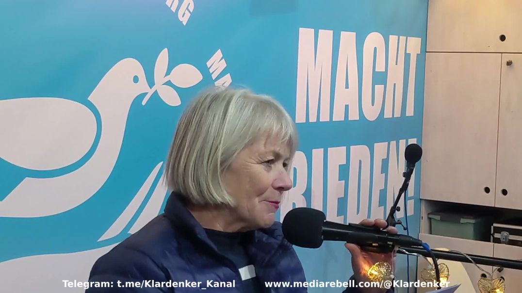 Ingrid Pfanelt - MACHT FRIEDEN Demo - Königsplatz München 18.02.23