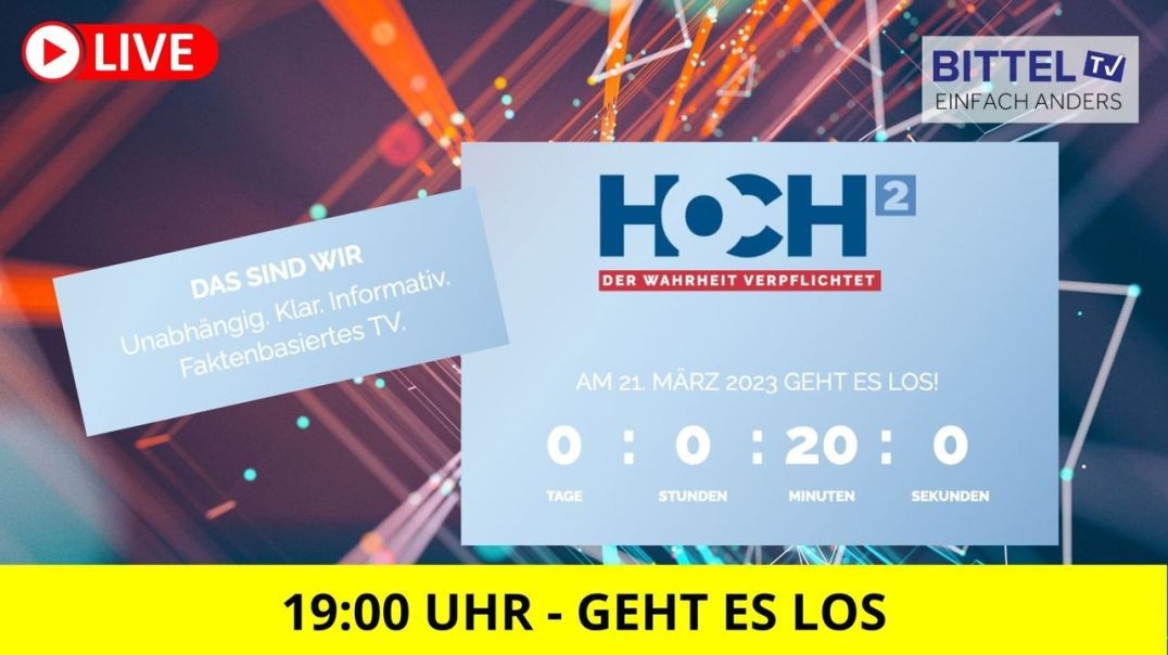 ⁣Start des neuen TV Senders HOCH2 - 21.03.23