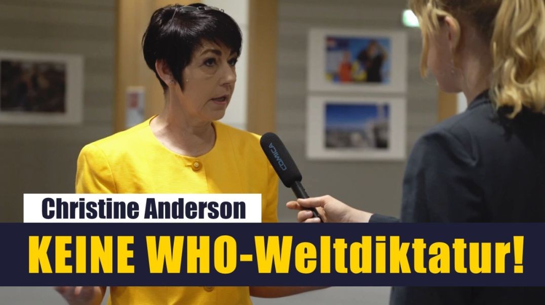 ⁣EU-Parlamentsmitglied Christine Anderson sagt WHO-Weltdiktatur den Kampf an