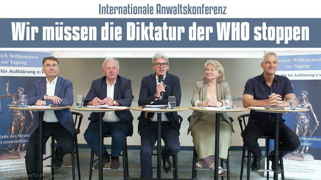 ⁣Internationale Anwaltskonferenz - Wir müssen die Diktatur der WHO stoppen