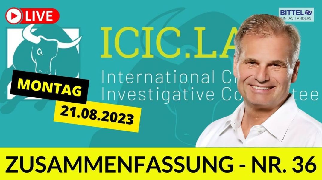 ⁣Reiner Füllmich - Zusammenfassung ICIC - Folge 36 - 21.08.23
