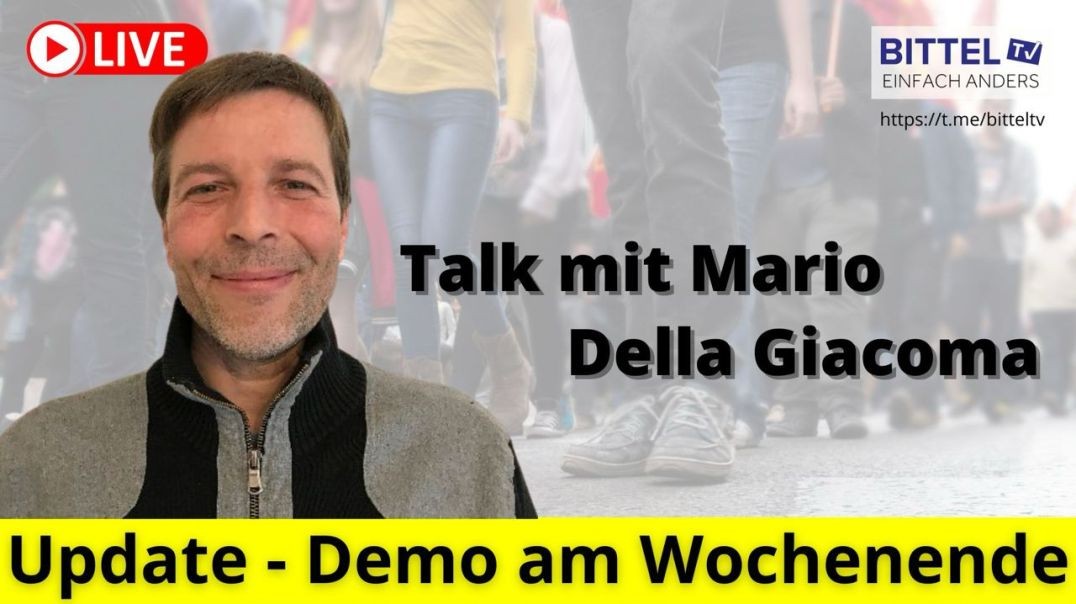 ⁣Talk mit Mario Della Giacoma - Update - Demo am Wochenende - 19.10.23