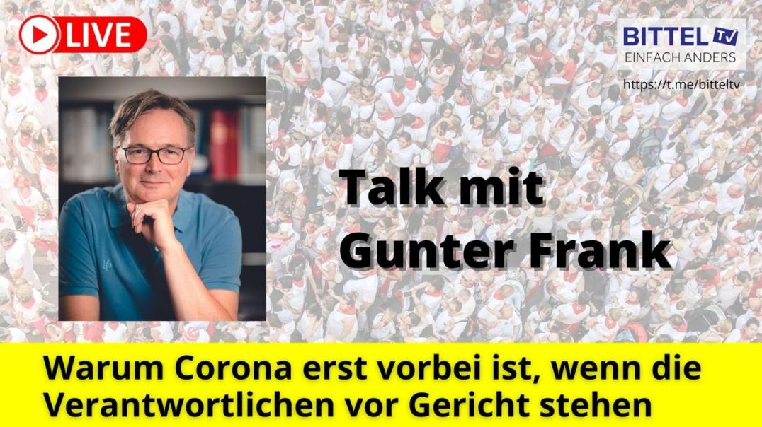 ⁣Talk mit Gunter Frank - Vortragsreihe - 15.10.23
