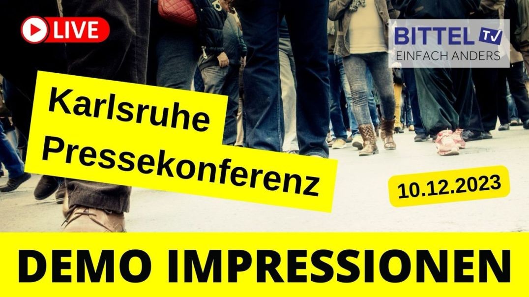 ⁣Grossdemo in Karlsruhe - Pressekonferenz - 10.12.23