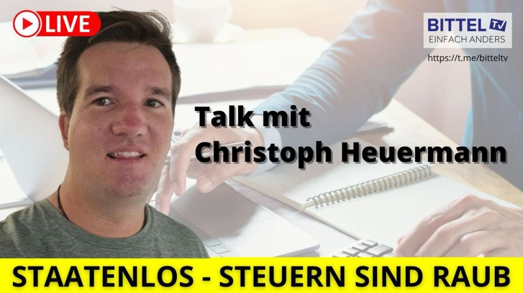 ⁣Talk mit Christoph Heuermann - Staatenlos - Steuern sind Raub - 21.02.2024