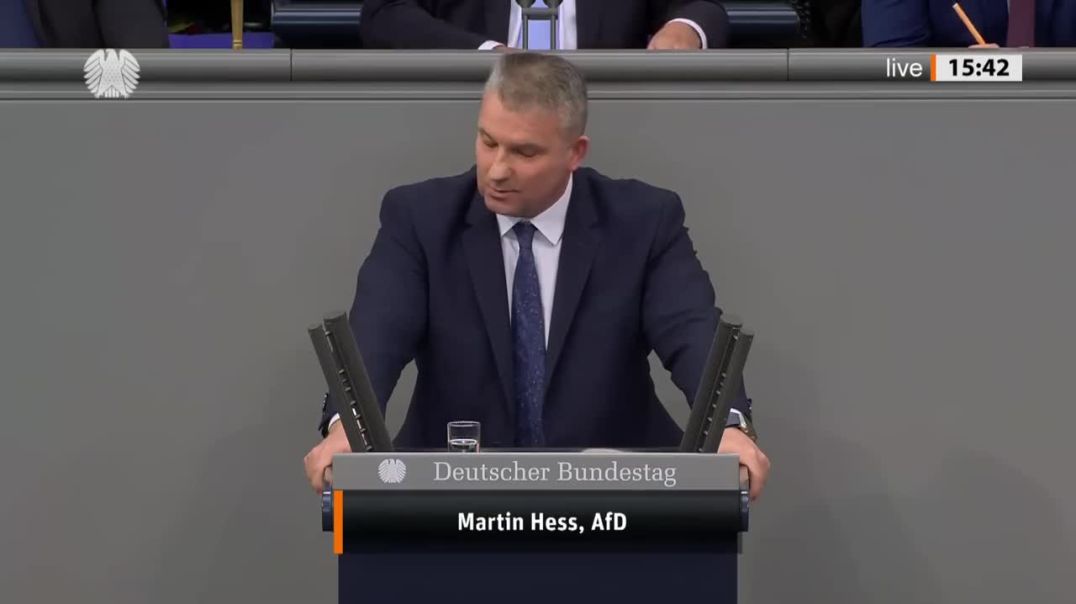 ⁣Innere Sicherheit erodiert_ Martin Hess knöpft sich Faeser vor! - AfD-Fraktion i