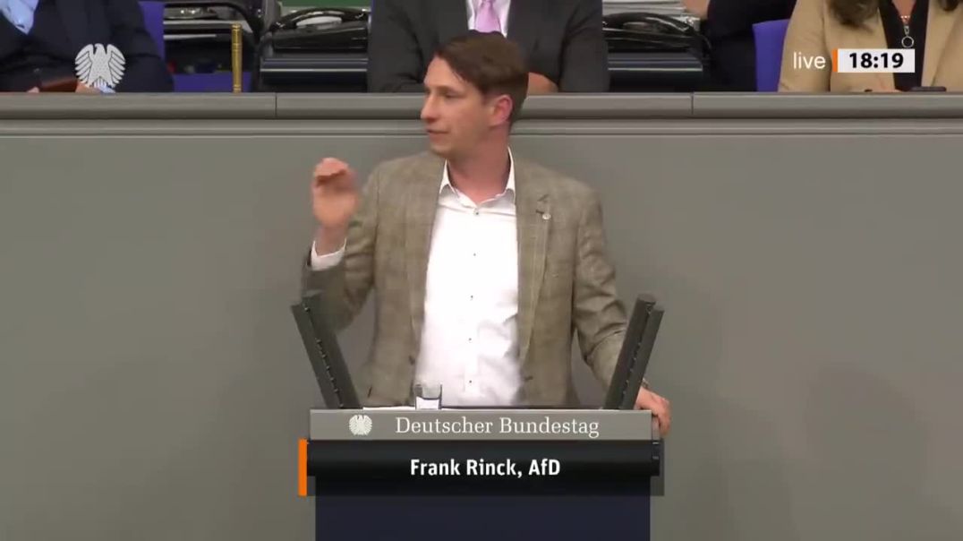 Die Politik der Ampel gefährdet unsere Versorgungssicherheit! Frank Rinck- AfD-Fraktion Bundestag