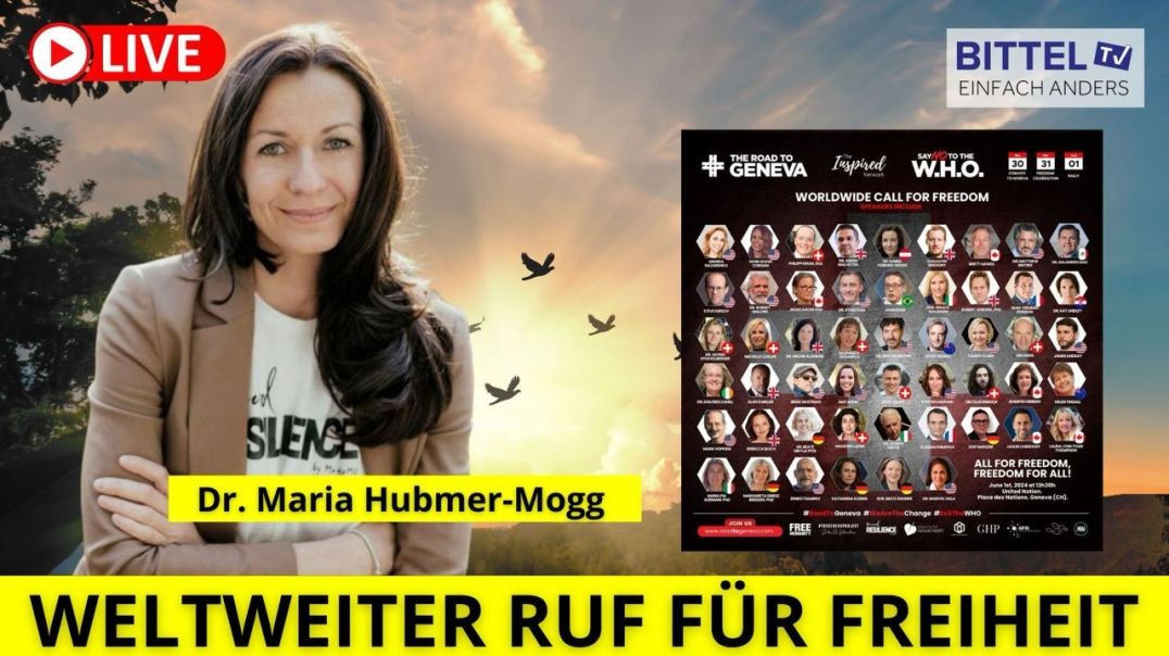 ⁣Weltweiter Ruf für Freiheit - Talk mit Dr. Maria Hubmer-Mogg - 28.05.2024