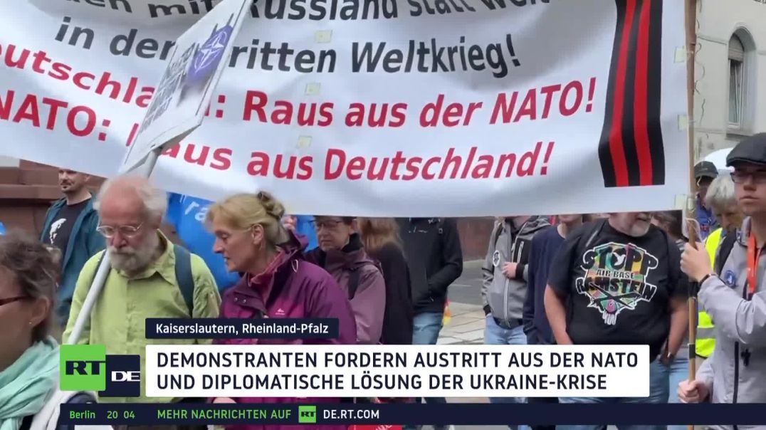 ⁣Kaiserslautern Demonstration gegen NATO RT DE