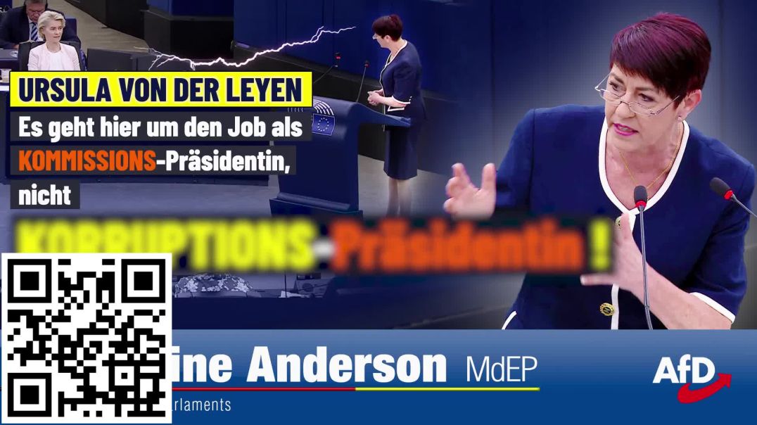 ⁣Christine Anderson Ursula von der Leyen KORRUPTIONS-Prasidentin