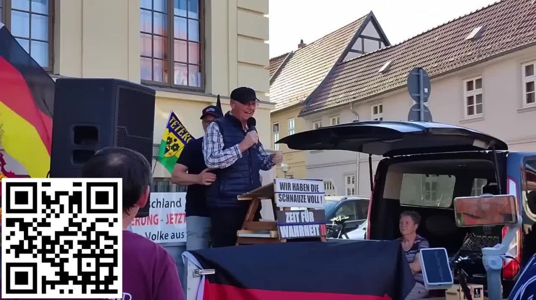 ⁣Robert Farles Rede auf der Montagsdemo in Teterow am 12 08 2024