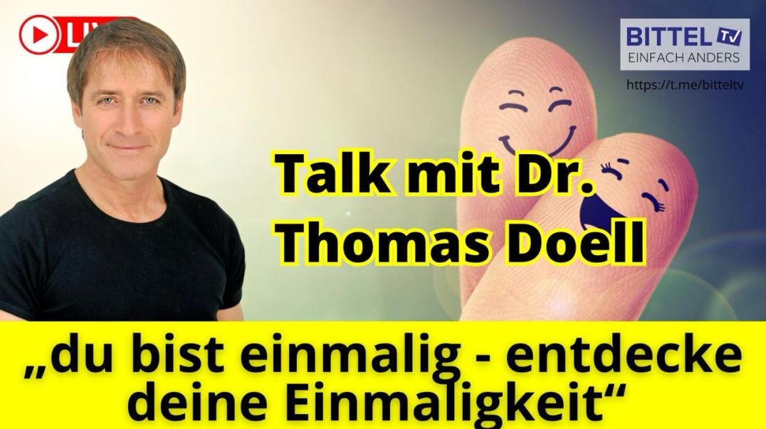 ⁣Talk mit Dr. Thomas Doell - "du bist einmalig - entdecke deine Einmaligkeit" - 21.08.2024