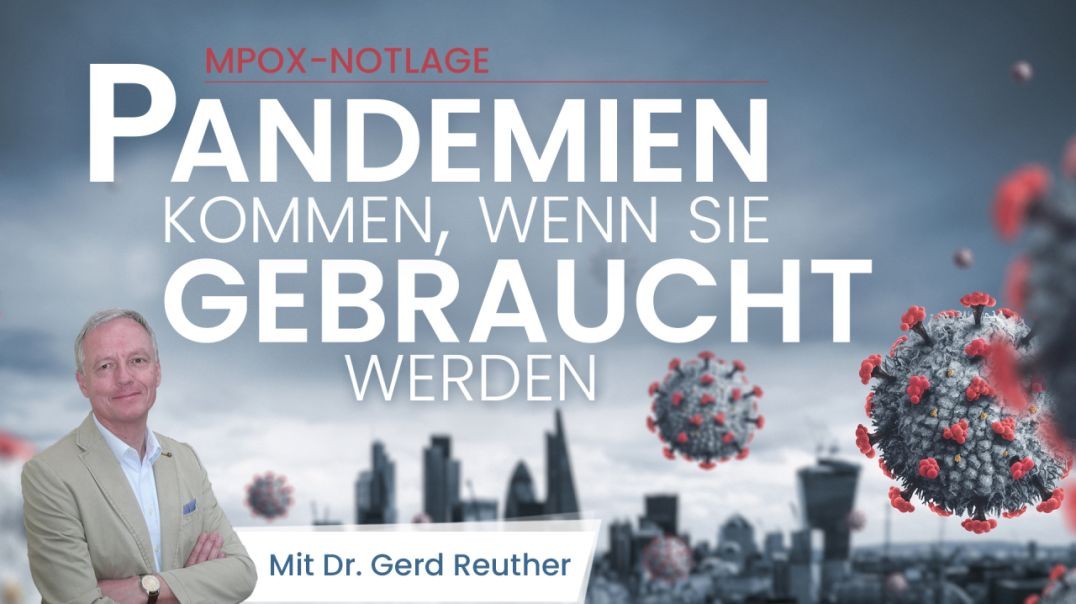 ⁣Dr. Gerd Reuther - Pandemien komme wenn sie gebraucht werden