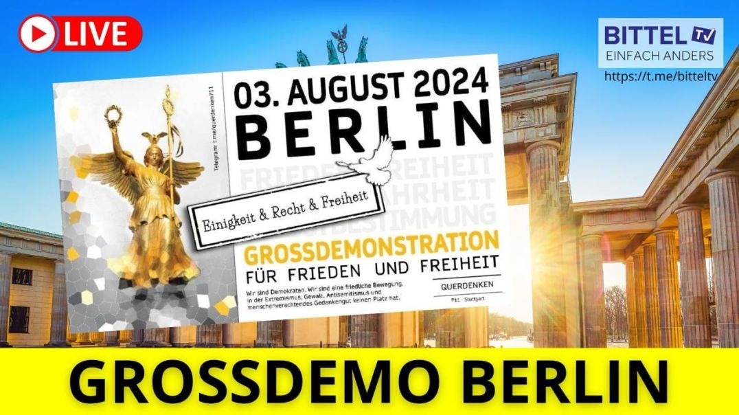 ⁣Grossdemo in Berlin - 03.08.2024