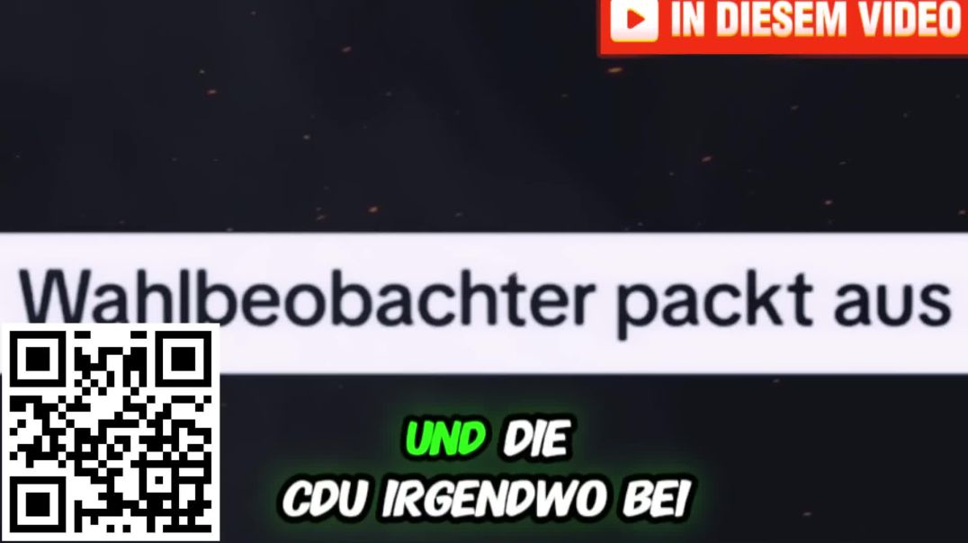 ⁣UNFASSBAR WAHLBEOBACHTER PACKT AUS MUSS DIE WAHL JETZT DOCH WIED