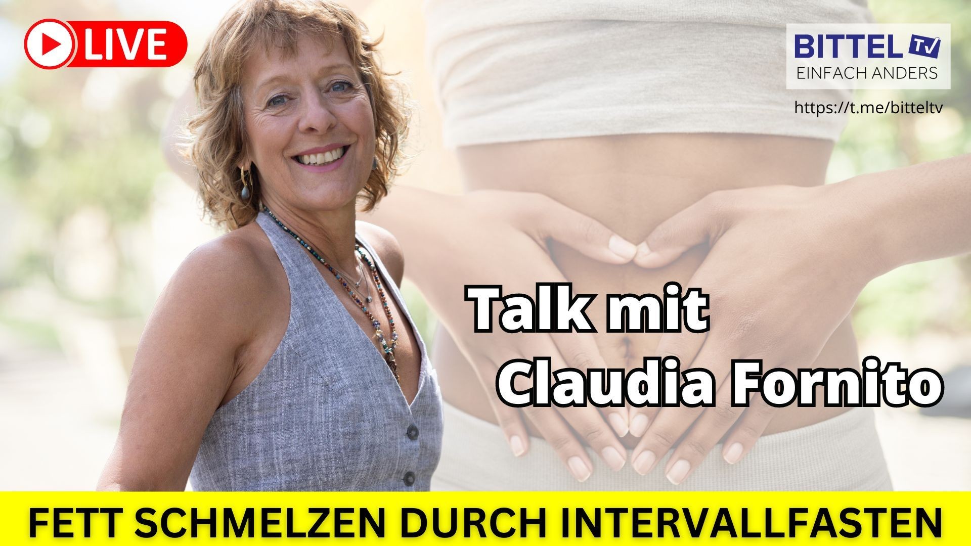 ⁣Talk mit Claudia Fornito - Fett schmelzen durch Intervallfasten - 11.10.2024