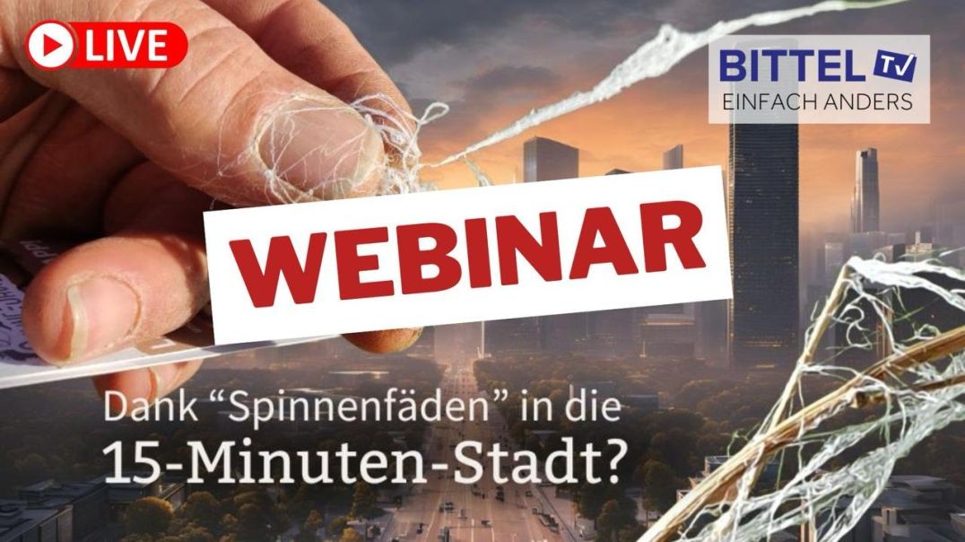 ⁣Dank  Spinnfäden in die 15 Minuten Stadt - Webinar - 22.10.2024