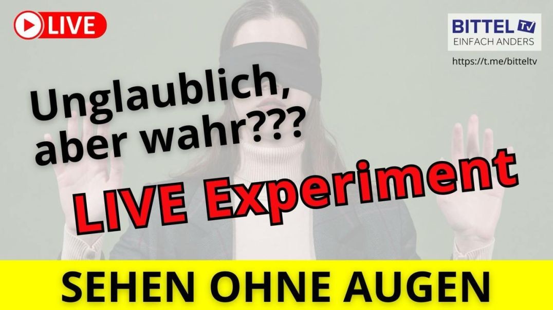 ⁣Sehen ohne Augen - mit Live Experiment - 08.12.2024