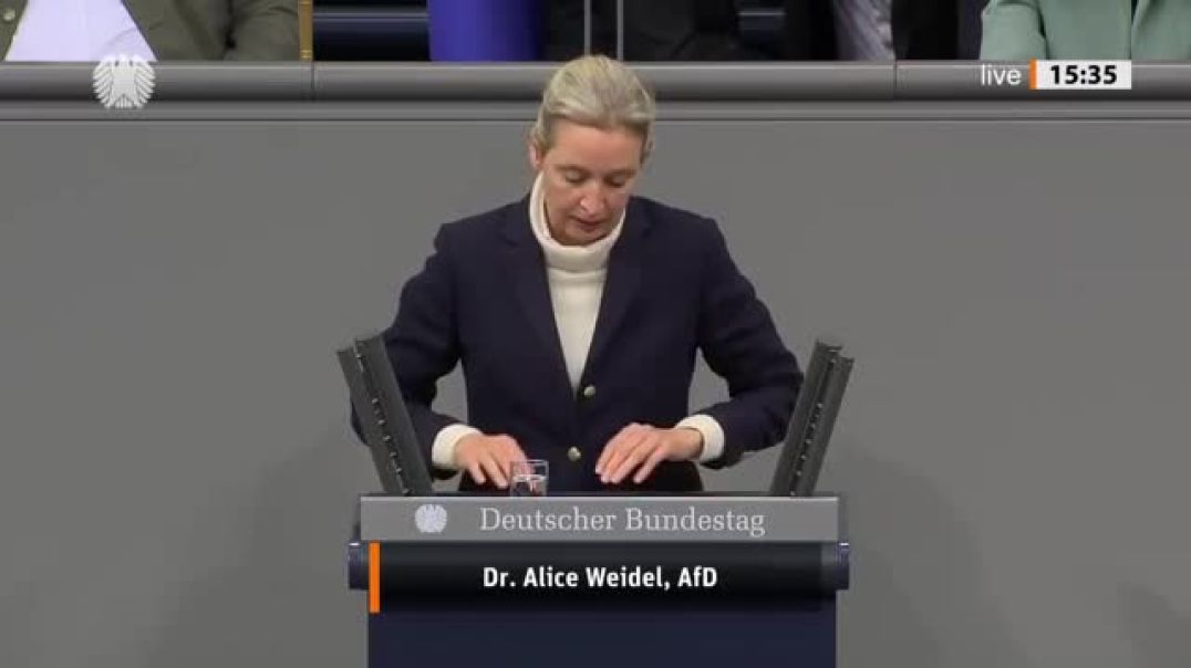 ⁣Alice Weidel fordert Ende der Brandmauer zum Wohle Deutschlands! - AfD-Fraktion (2)