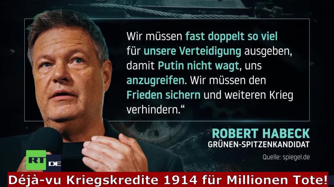 ⁣⁣Habeck will höchste Rüstungsausgaben seit 1945