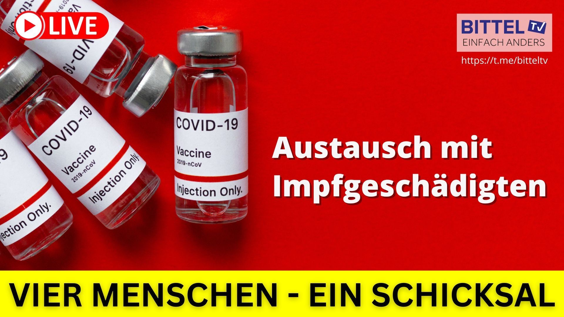 ⁣Vier Menschen ein Schicksal - Austausch mit Impfgeschädigten - 26.01.2025