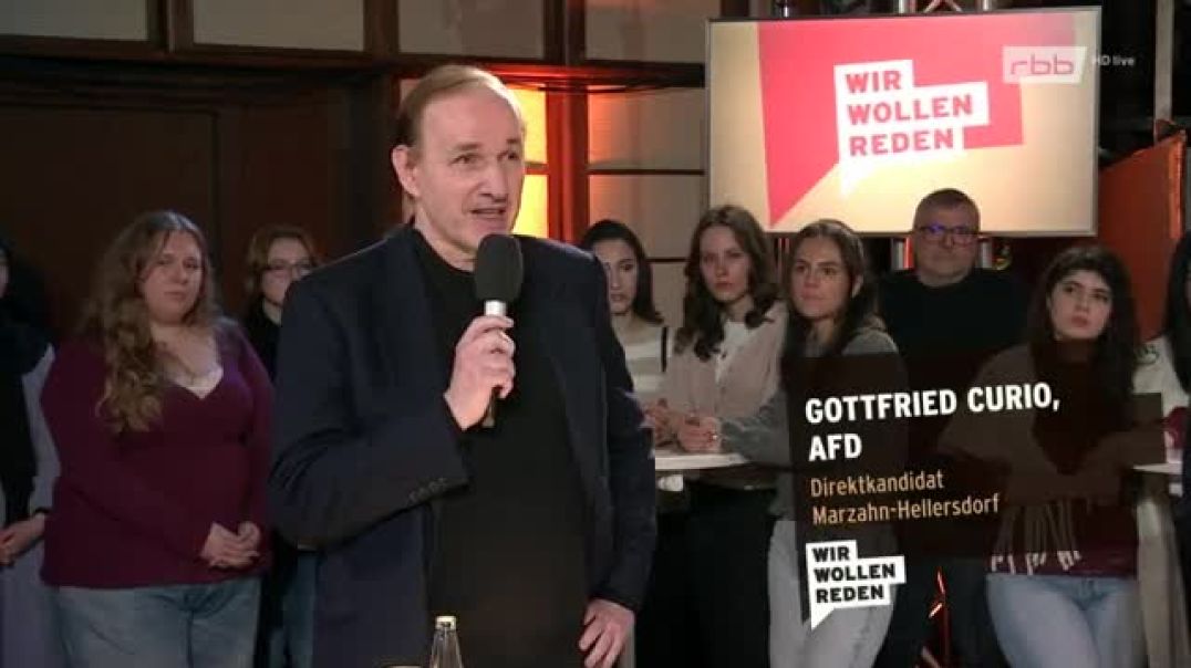 ⁣Gottfried Curio (AfD) beim rbb Wir wollen reden