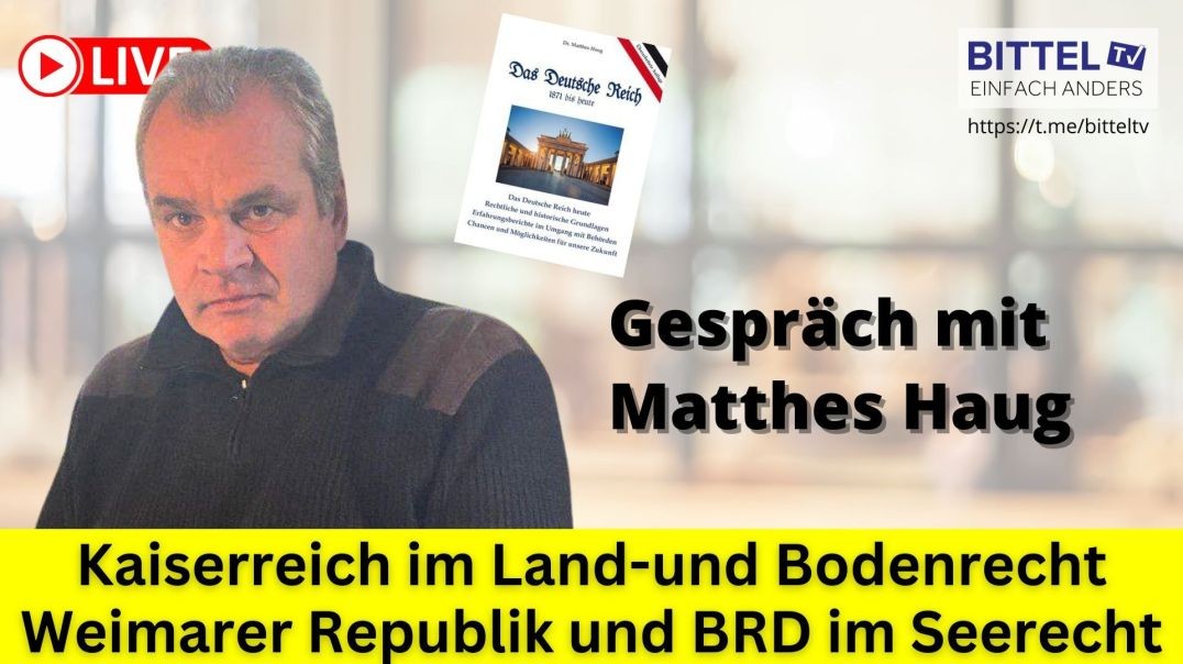 ⁣Kaiserrreich im Land- und Bodenrecht - Gespräch mit Dr. Matthes Haug - 09.02.2025